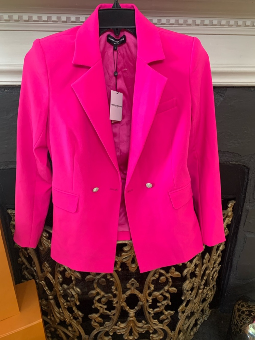 Generation Love Hot Pink Double-Button Blazer